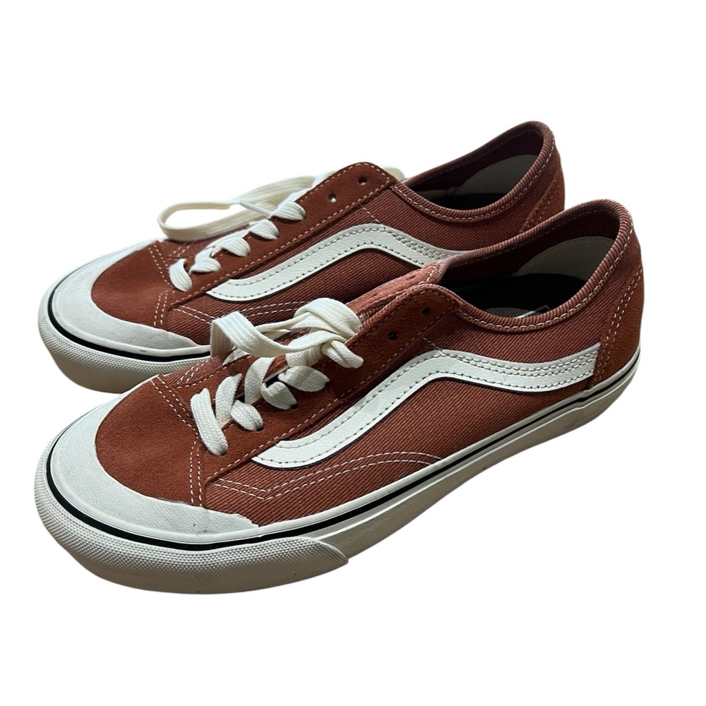 Vans Brick and White Sneakers